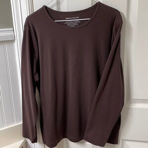 Rebecca Malone Brown Long Sleeve Top